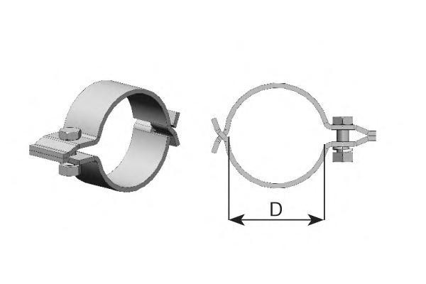98710 DINEX HINGED CLAMP 110,5 mm Хомут