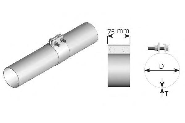 99428 DINEX FLAT CLAMP D 138,0 mm Хомут