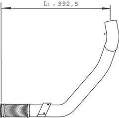 Dinex 29266 41214780 IVECO Передняя труба
