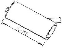 Dinex 28420 99470331 IVECO Глушитель
