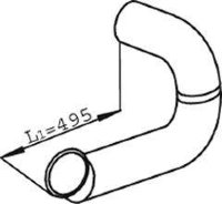 Dinex 22274 1427016 DAF Передняя труба