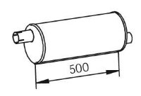 62307 DINEX 20100-9X200 NISSAN Глушитель