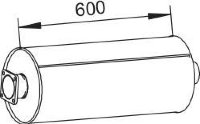 62309 DINEX 20100-9X400 Глушитель