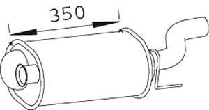 66309 DINEX 7700305689 RENAULT Глушитель