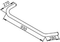 50659 DINEX 617.492.0014 MERCEDES Конечная труба