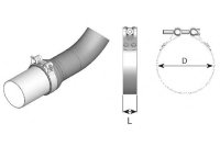 99189 DINEX BAND CLAMP S.S. D 91,0 mm Хомут