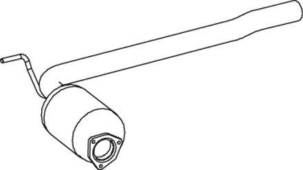 74354 DINEX 045131701SX VW Глушитель