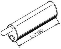 Dinex 21356 1253505 DAF Глушитель