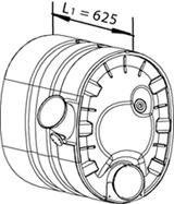 80390 DINEX 20579347 VOLVO Глушитель