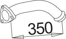 52292 DINEX 657.490.0125 MERCEDES Передняя труба