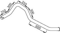50664 DINEX 621.492.1304 MERCEDES Конечная труба