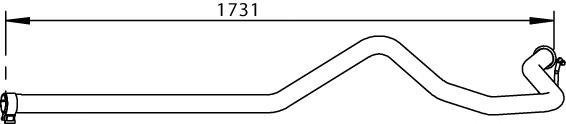 32525 DINEX 1130034 Ford Transit Конечная труба