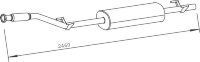 50446 DINEX 901.490.1319 MERCEDES Sprinter Глушитель