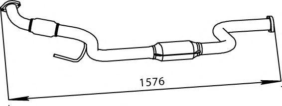 56301 DINEX 638.490.1919 MERCEDES Глушитель