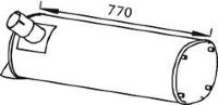 Dinex 28402 99432344 IVECO Глушитель
