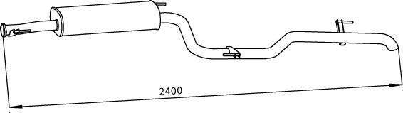 56303 DINEX 638.490.1115 MERCEDES Глушитель