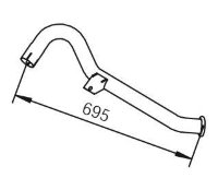 62601 DINEX 20040-F3901 NISSAN Конечная труба