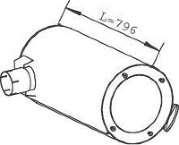 Dinex 28403 41019045 IVECO/FIAT Глушитель