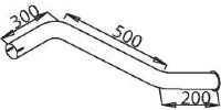 50662 DINEX 621.492.0804 MERCEDES Конечная труба