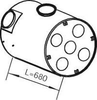80403 DINEX 8149655 VOLVO Глушитель