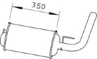 66318 DINEX 6006004674 RENAULT Глушитель