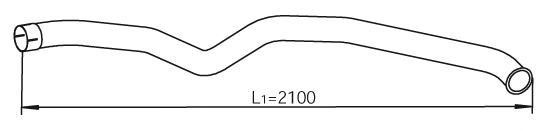 54698 DINEX 668.492.8204 MERCEDES Конечная труба