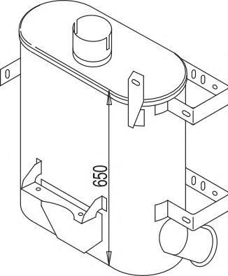 64354 DINEX 5010066890 RENAULT Глушитель