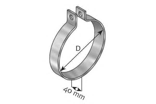 98778 DINEX SILENCER STRAP D 177,0 mm Хомут