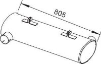 64343 DINEX 5001825044 RENAULT Глушитель