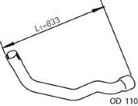 Dinex 28219 98453624 IVECO Передняя труба