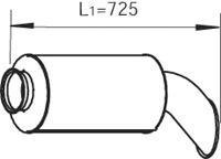 80402 DINEX 1676499 VOLVO Глушитель
