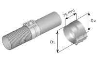 99257 DINEX FLEX CLAMP ALU OD 62/57