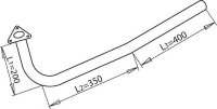 51120 DINEX 313.490.0019 MERCEDES Передняя труба