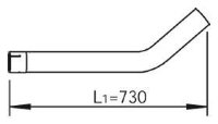 53741 DINEX 668.492.5604 MERCEDES Конечная труба