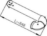 Dinex 21768 1684719 DAF Конечная труба
