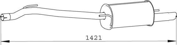 74373 DINEX 021253609D VW Глушитель