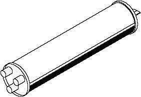 50316 DINEX 383.490.0401 MERCEDES TPSI2371 Глушитель