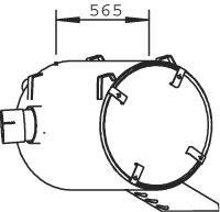51302 DINEX 940.490.0601 MERCEDES Глушитель