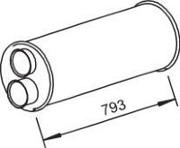 80409 DINEX 3123565 VOLVO Глушитель