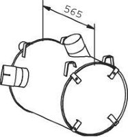 51303 DINEX 940.490.0401 MERCEDES Глушитель