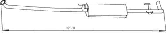 56315 DINEX 903.490.0219 MERCEDES Sprinter Глушитель