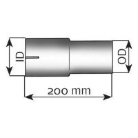 93755 DINEX ADAPTER (ID/OD) 50,0/38,0 mm STAINLESS Переходник