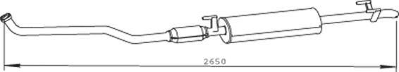 56317 DINEX 901.490.1919 MERCEDES Глушитель