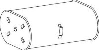 64366 DINEX 5010230381 RENAULT Глушитель