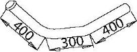 50191 DINEX 387.490.2119 MERCEDES Передняя труба