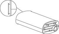 64367 DINEX 5010317120 RENAULT Глушитель