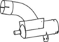 Dinex 28743 99440618 IVECO Конечная труба