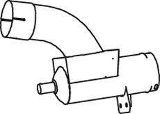 Dinex 28743 99440618 IVECO Конечная труба