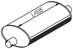 40309 DINEX CATALYTIC SILENCER TO REPLACE 18312 Глушитель
