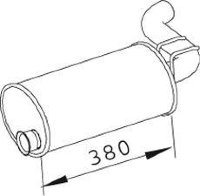 66332 DINEX 6006004676 RENAULT Глушитель